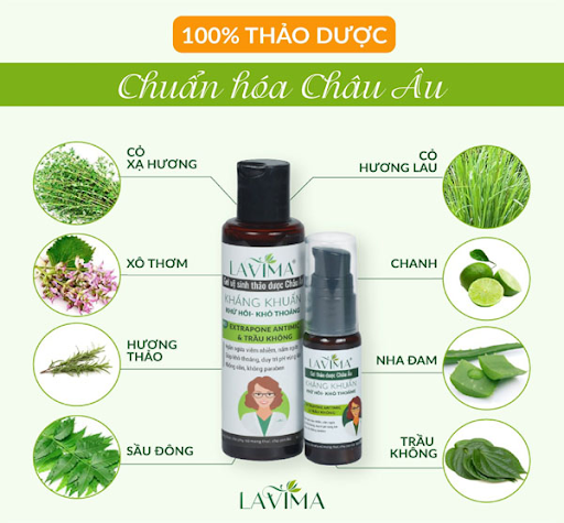 Thành phần 100% thảo dược nhập khẩu từ hãng Symrise (Đức)