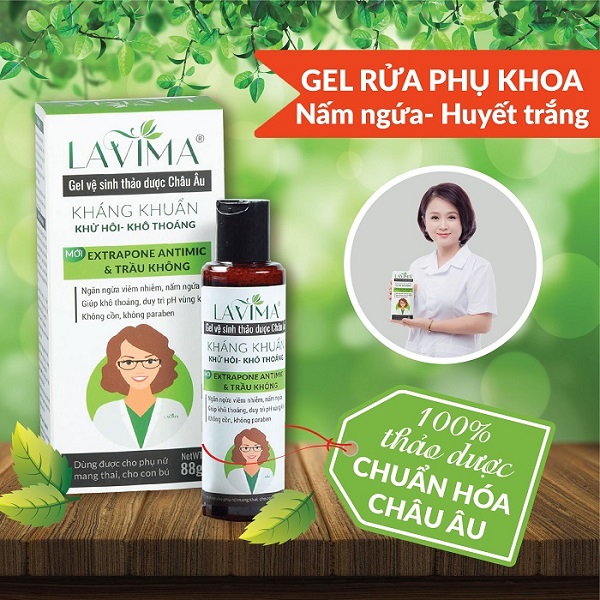 Gel rửa phụ khoa Lavima - 100% thảo dược Châu Âu (88G)