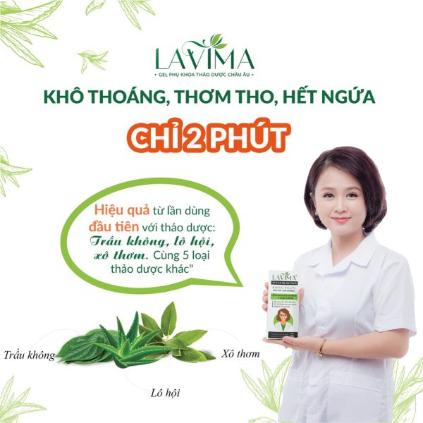 Gel rửa phụ khoa Lavima - 100% thảo dược Châu Âu (88G)