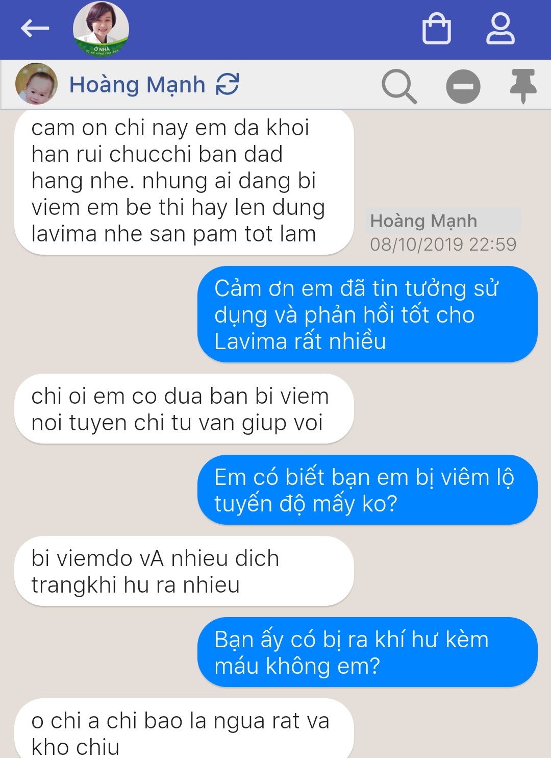 Phản hồi của khách hàng khi dùng Lavima
