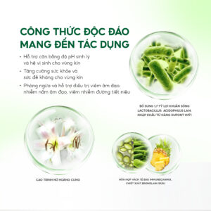 Lavima Biotic – Viên uống phụ khoa bổ sung lợi khuẩn vùng kín, hỗ trợ giảm viêm phụ khoa (hộp 20 viên) 1 BO HINH VIEN UONG 02 1